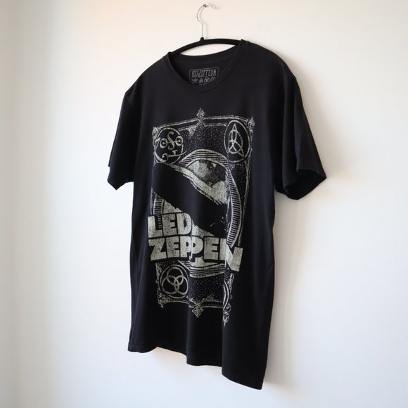Led Zeppelin Band Black T Shirt, Size Medium - Picture 2 of 9